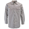 Prison Blues USA Hickory Long-Sleeve Button-Front Shirt - Ironworkergear