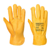 Portwest  Lined Driver Glove Tan - Ironworkergear