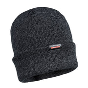 Portwest Reflective Knit Hat, Insulatex Lined Black B026 - Ironworkergear