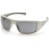 Pyramex Goliath White Frame Gray Lens Safety Glasses #SW5620D - Ironworkergear