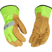 Kinco Pigskin Leather Palm Hi-Viz Work Glove #1919 - Ironworkergear
