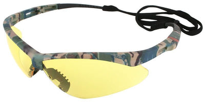 Nemesis Camo Amber Lens Safety Glasses #22610 - Ironworkergear