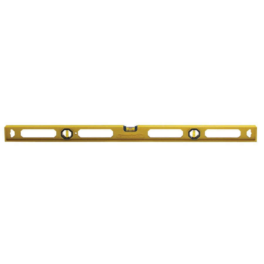 Empire Level Co. Part #330-36      POLYCAST® frame resists breaking under normal use.     POLYCAST® frame is light weight and non-marring.     Durable acrylic vials.     Ergonomic, grip zones enhance comfort and portability.     Hang hole for ease of storage.     Made in USA.     1 year limited warranty.     COLOR MAY VARY BETWEEN YELLOW AND BLUE.