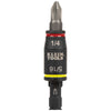 Klein 3-in-1 Impact Flip Socket, 1/4-Inch, 5/16-Inch, 5-Inch Length #32767 - Ironworkergear