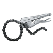 Part #27ZR  Chain holds and locks around any shape or size Ideal for awkward shape pieces Turn screw to adjust pressure and fit work. Stays adjusted for repetitive use Constructed of high-grade heat-treated alloy steel for maximum toughness and durability Classic trigger release designed to provide maximum locking force