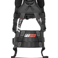 Falltech FT-Iron 3D-Ring Construction Belted Full Body Harness, Tongue Buckle Leg Adjustment #8144 - Ironworkergear