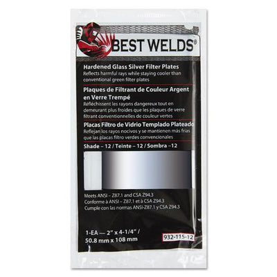 Best Welds Part       Reflects harmful rays while staying cooler than conventional green filter plates. Reduces glare while welding.