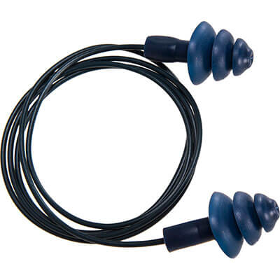 Detectable TPR Corded Ear Plug - EP07BLU-SGL - Ironworkergear