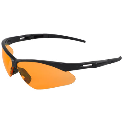 ERB Octane Black Orange Safety Glasses #15343 - Ironworkergear