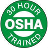 30 Hour OSHA Trained Hard Hat Sticker HM-126 - Ironworkergear