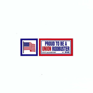 'Proud to be a Union Rodbuster' Hard Hat Sticker #M21 - Ironworkergear