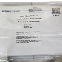 Powerweld 11" Locking C-Clamps with Swivel Pads - PW11R - Ironworkergear