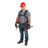 KStrong® Kapture™ Essential+ 5-Point FBH with Back Pad, TB Waist Belt and Legs, 3 D-rings (ANSI) - Ironworkergear