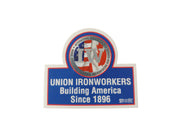 Building America Hard Hat Sticker #BLU01 - Ironworkergear