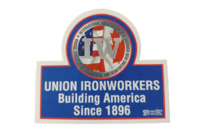 Building America LARGE WINDOW DECAL (Front Adhesive) - Ironworkergear