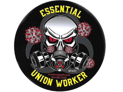 Essential Union Worker Hard Hat Sticker - Ironworkergear
