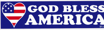 God Bless America Bumper Sticker #BP314 - Ironworkergear