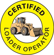 Certified Loader Operator Hard Hat Marker - Ironworkergear