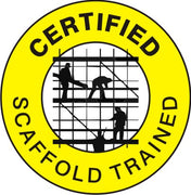 Certified Scaffold Trained Hard Hat Marker - Ironworkergear