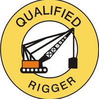 Qualified Rigger Hard Hat Marker - Ironworkergear