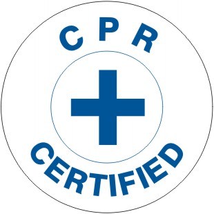 CPR Certified with Cross Hard Hat Marker - Ironworkergear