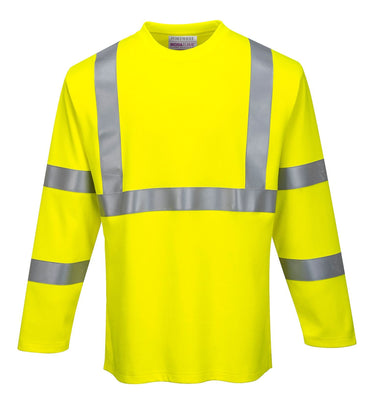 Portwest FR Hi-Vis Long Sleeve T-Shirt FR96 - Ironworkergear