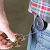 Key-Bak Key-bak Original Series Retractable Keychain In Vinyl Black - Ironworkergear