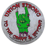 "Union Strong Zombie" Hard Hat Sticker #S111 - Ironworkergear