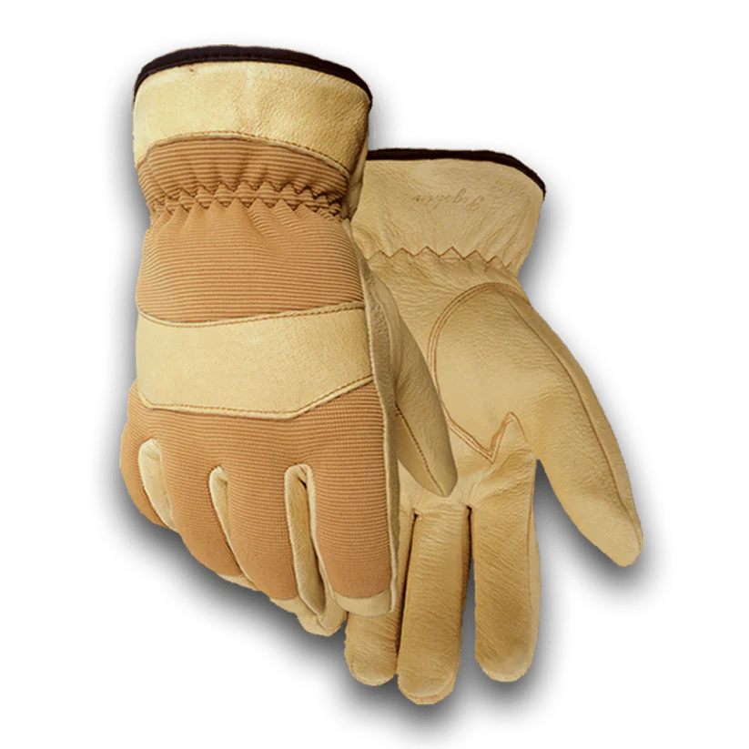 Golden Stag Winter Lined Pigskin Gloves #168 - Ironworkergear