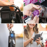 Key-Bak Snapback Retractable Keychain With 24 Inch Cut Resistant Cord, Charm Ring, And Easy To Use Clip - Ironworkergear