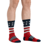 Darn Tough Socks Men's Captain Stripe Micro Crew Lightweight Hiking Sock - Ironworkergear