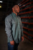 FR Pearl Snap Work Shirt - Gunner Green - Ironworkergear