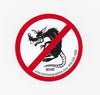 No Raggedy Ass Rats Hard Hat Sticker #S103 - Ironworkergear