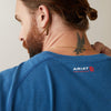 Ariat FR Air Crew T-Shirt-Key Largo Heather - Ironworkergear