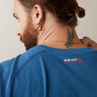 Ariat FR Air Crew T-Shirt-Key Largo Heather - Ironworkergear