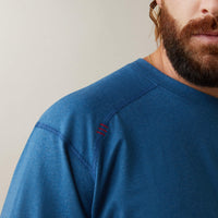 Ariat FR Air Crew T-Shirt-Key Largo Heather - Ironworkergear