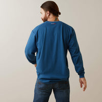 Ariat FR Air Crew T-Shirt-Key Largo Heather - Ironworkergear