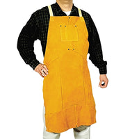 Best Welds Select Split Cowhide Leather Bib Apron, 24 in W x 36 in L - Ironworkergear