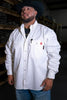 FR Pearl Snap Work Shirt - Phantom White - Ironworkergear