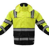 GSS Safety Onyx Class 3 Rip-stop Rain Coat - Ironworkergear