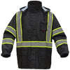 GSS Safety Class 3 Premium Non-Ansi Hooded Rain Coat #6007 - Ironworkergear