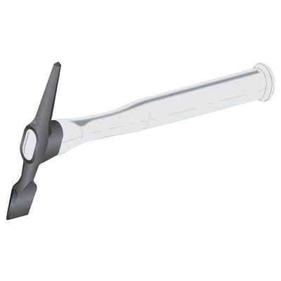 Lenco Chipping Hammer, 12 in OAL, 16 oz Head, Chisel and Pick, Thermoplastic Handle #09200 - Ironworkergear