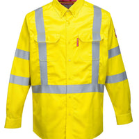 Portwest 88/12 BizFlame FR Hi-Viz Shirt FR95 - Ironworkergear