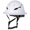 KLEIN TOOLS-Class C Type-2 Hard Hat, Vented Full Brim with Chin Strap, White #60401T2