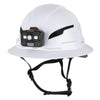 KLEIN TOOLS- Class E Type 2 Hard Hat, Non-Vented Full Brim with Chin Strap and Headlamp #60406T2RL