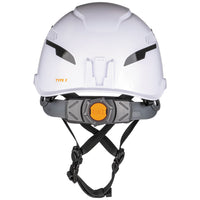 Klein  Safety Helmet, Type-2, Vented Class C, with Rechargeable Headlamp - Ironworkergear