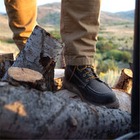 Throrgood Black 6 Moc Safety Steel Toe Work Boot #804-6201 - Ironworkergear