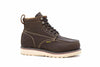 Zanco Brown Moc Toe Wedge Work Boot - Ironworkergear