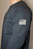 FR 3-Button Henley Shirt - Black - Ironworkergear
