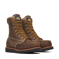 Thorogood American Heritage – 8″ Trail Crazy Horse Black Heel Safety Toe – Moc Toe MAXWear Wedge #804-4235